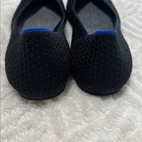 Rothy’s The Flat Honeycomb Knit Black Women’s Size 8 EUC Washable Flats - Picture 3 of 9